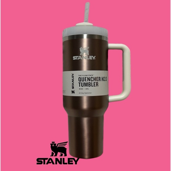 Stanley The Quencher H2.0 Flowstate Tumbler 40 OZ Rose Quartz Glow NEW - Picture 1 of 6